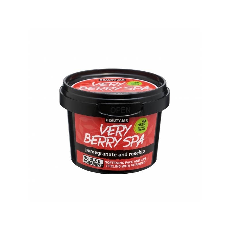 Beauty Pro – Großhandel Gesichtspeeling – Beauty Jar Gesichts- und Lippenpeeling Very Berry Spa 120 g0