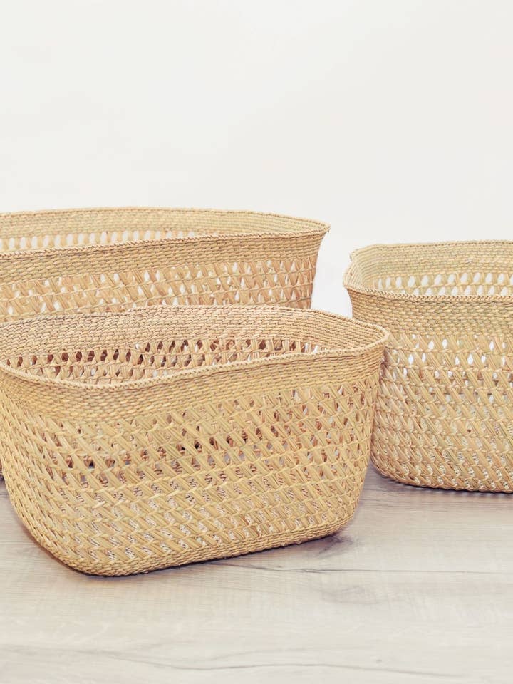 Ruaha Open Weave Nesting Storage Basket (Set of 3) for wholesale by UKILI