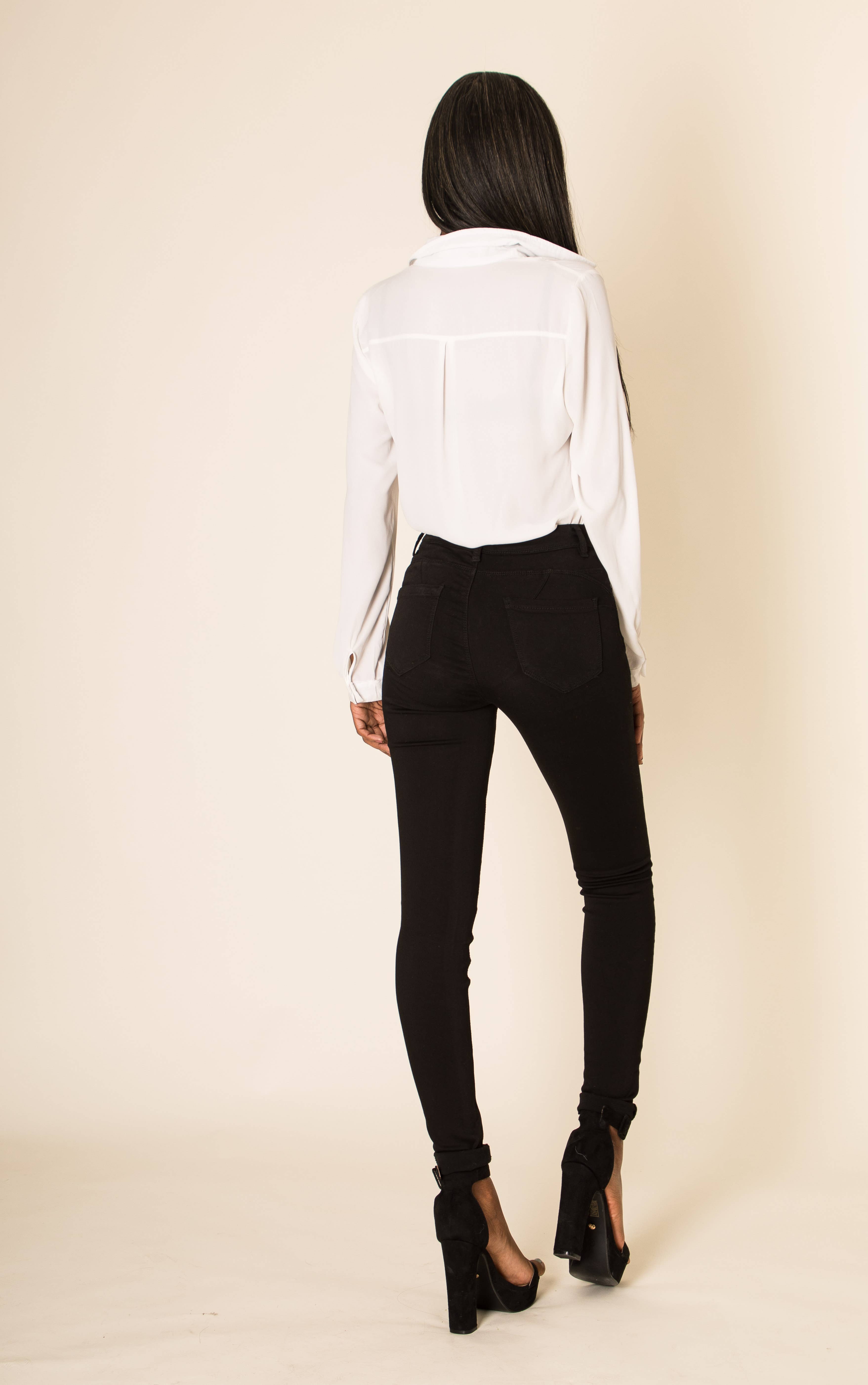 Nina Carter - Wholesale Jeans - Women's - Skinny Push Up Comfortable High Waist Super Stretch P1063