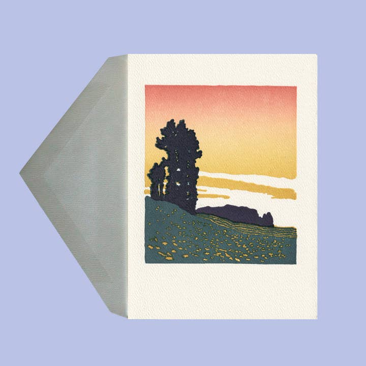 Saturn Press - Wholesale Everyday Greeting Card - Golden Sunset1