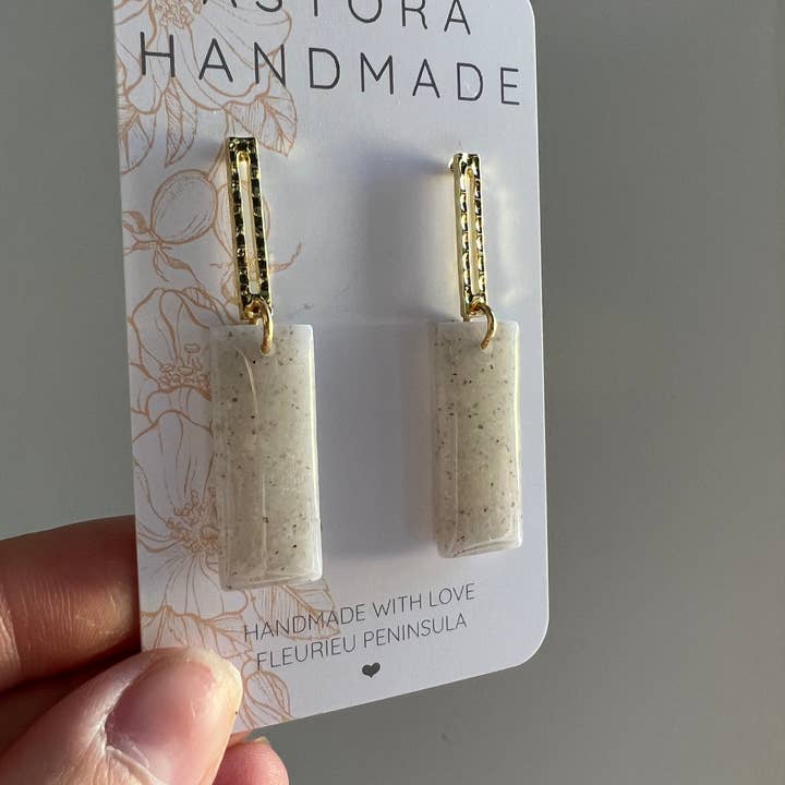 Astora Handmade - Wholesale Dangle earrings - LAYLA - Granite1