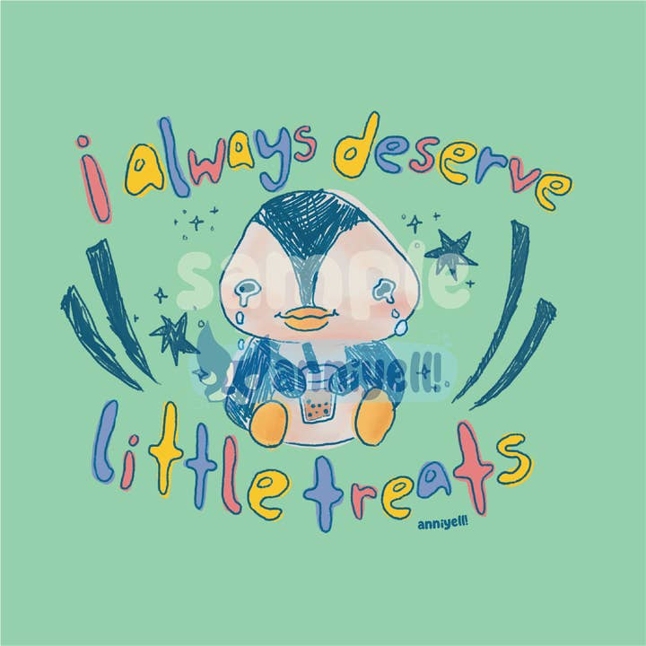 anniyell - Wholesale Art Print - always deserve little treats Mini Art Print1