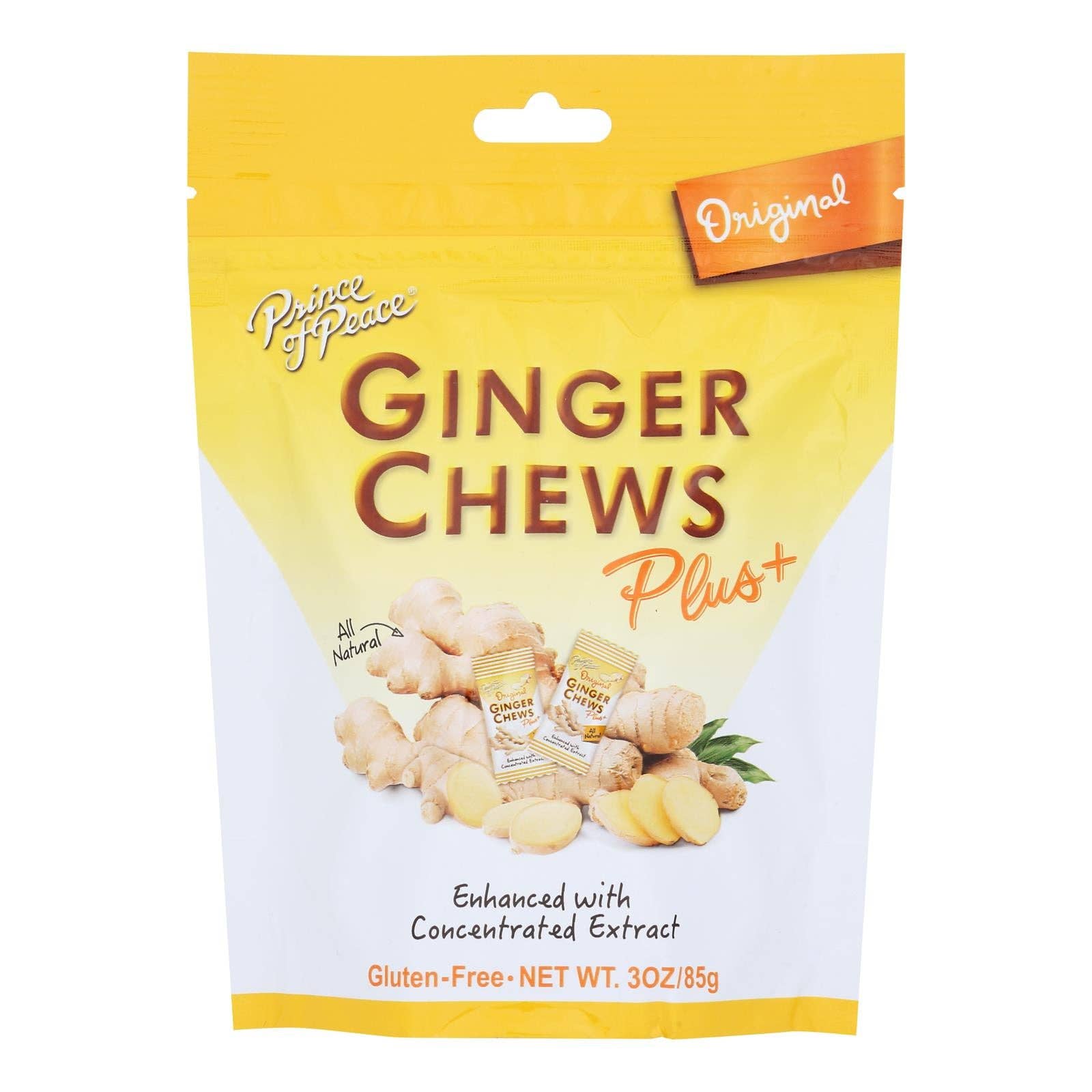 Ware Spark - Wholesale Hard Candy - Prince Of Peace - Ginger Chews Plus Orignial - Case Of 6-3 Oz0