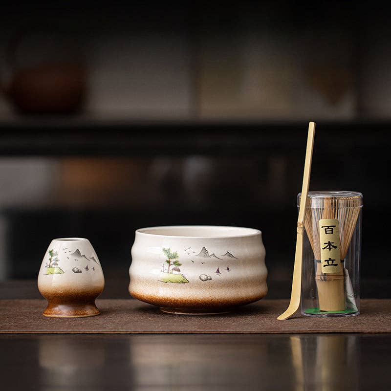 Gohobi （We cover U.S. import duties） - Wholesale Tea Set - Gohobi Ceramic Matcha Set 0501