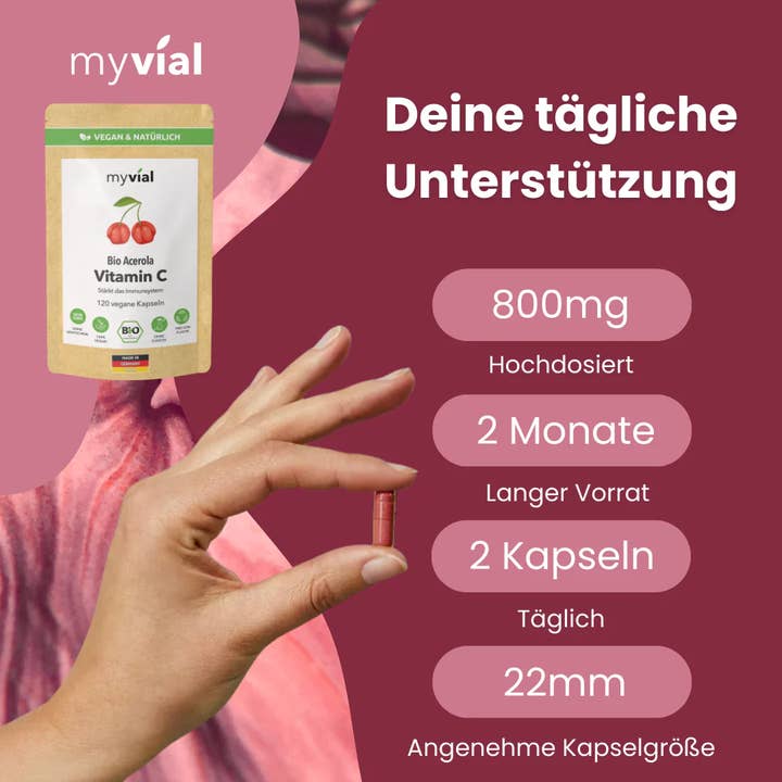 myvial - Wholesale Oral Supplement/Vitamin - Organic Vitamin C Capsules from Acerola