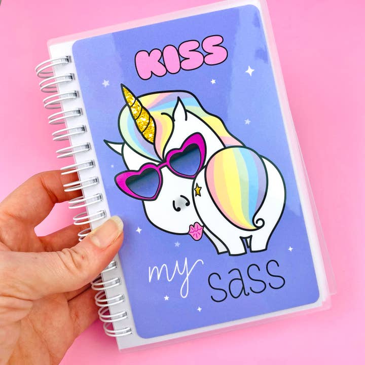 Livro de Autocolantes Reutilizáveis 4x6 Kiss My Sass por atacado de Shine Sticker Studio