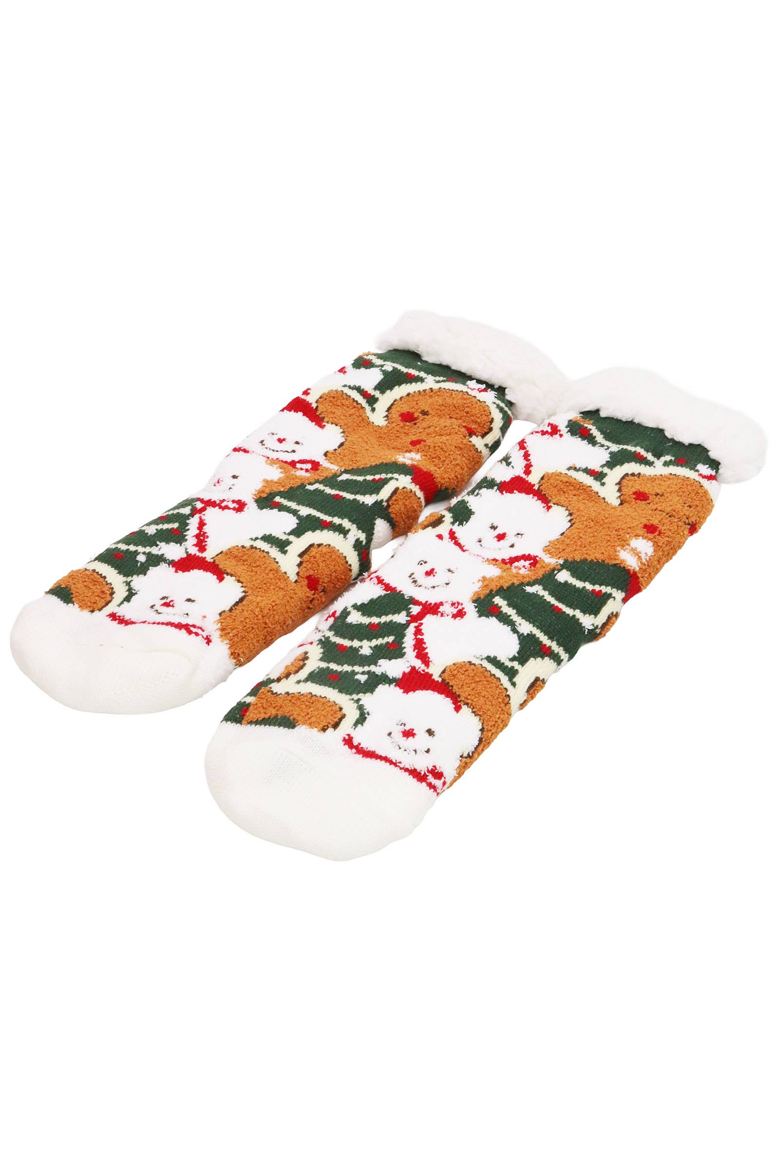 ASSORTEREDE Juletykke fleece skridsikre loungesokker for engroshandel på Faire4