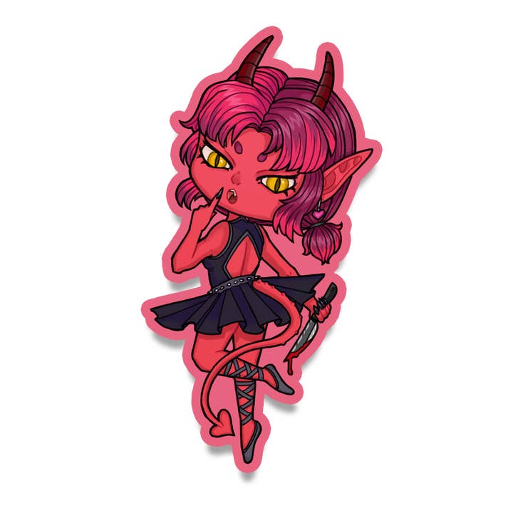 Demon Ballerina - Pirouette Sticker for wholesale by Mocco and Friends