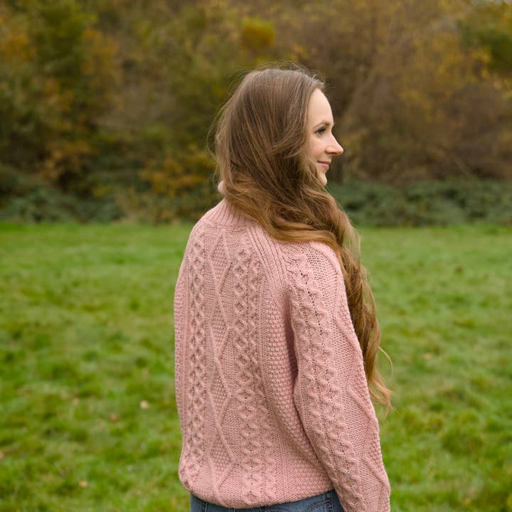 Mars Knitwear - Wholesale Knitted jumper – Women′s - British Wool - Seacole - Rose Mix2