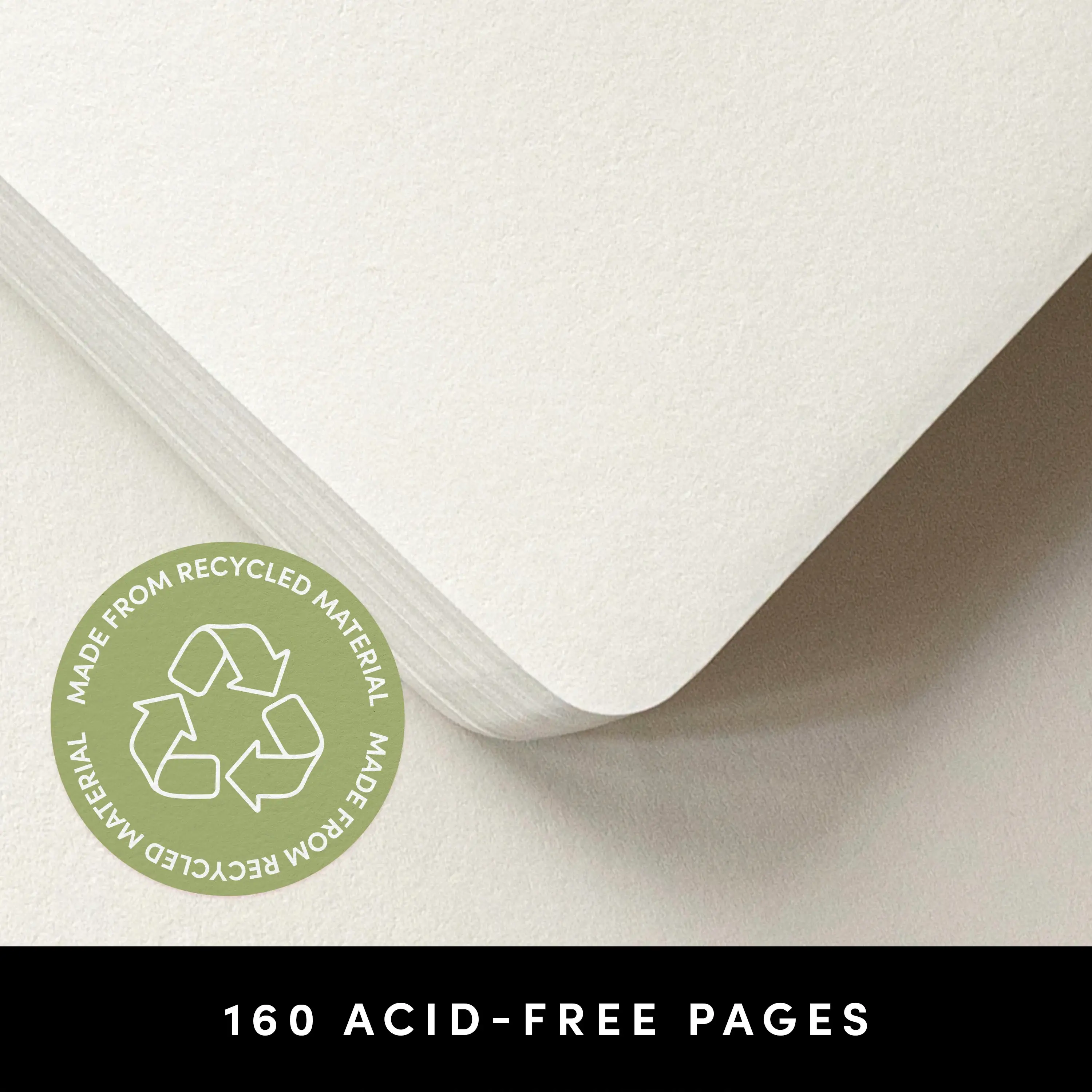 Paperage - Wholesale Notebook - 160PG Recycled Casebound Blank Journal Notebook8