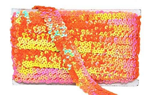 Mandala Crafts – Engroshandel Håndværk forsyninger – Mandala Håndværk Elastisk Paillet, Flad Glitter Stretch Bling Paillette Stof Bånd, Metallisk Applikation Trim Blonder til Kjole Pynt, Pandebånd45