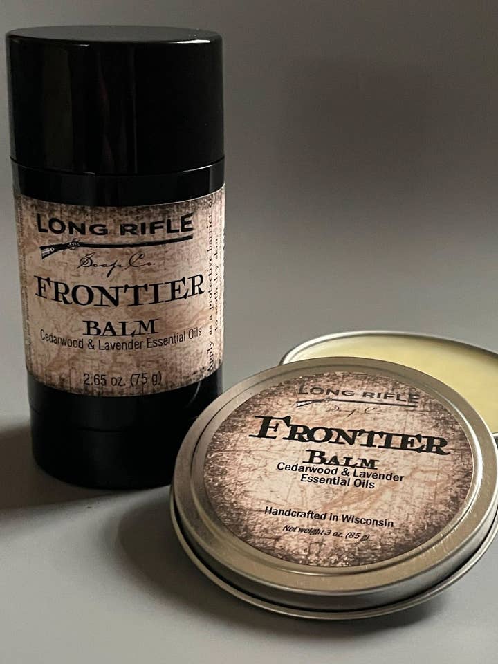Frontier Balm for wholesale by Long Rifle Soap Company