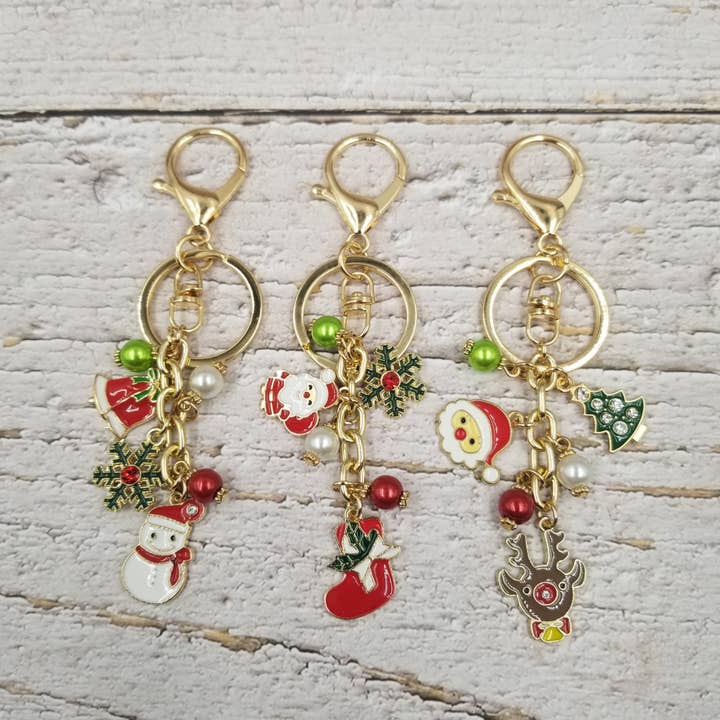 Llavero de Papá Noel de aleación para venta al por mayor de Treasure Wholesale