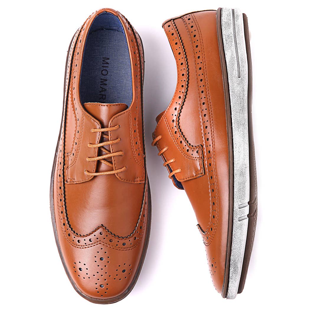 Mio Marino - Wholesale Brogue Shoes - Men's - Casual Wingtip Dress Shoes7