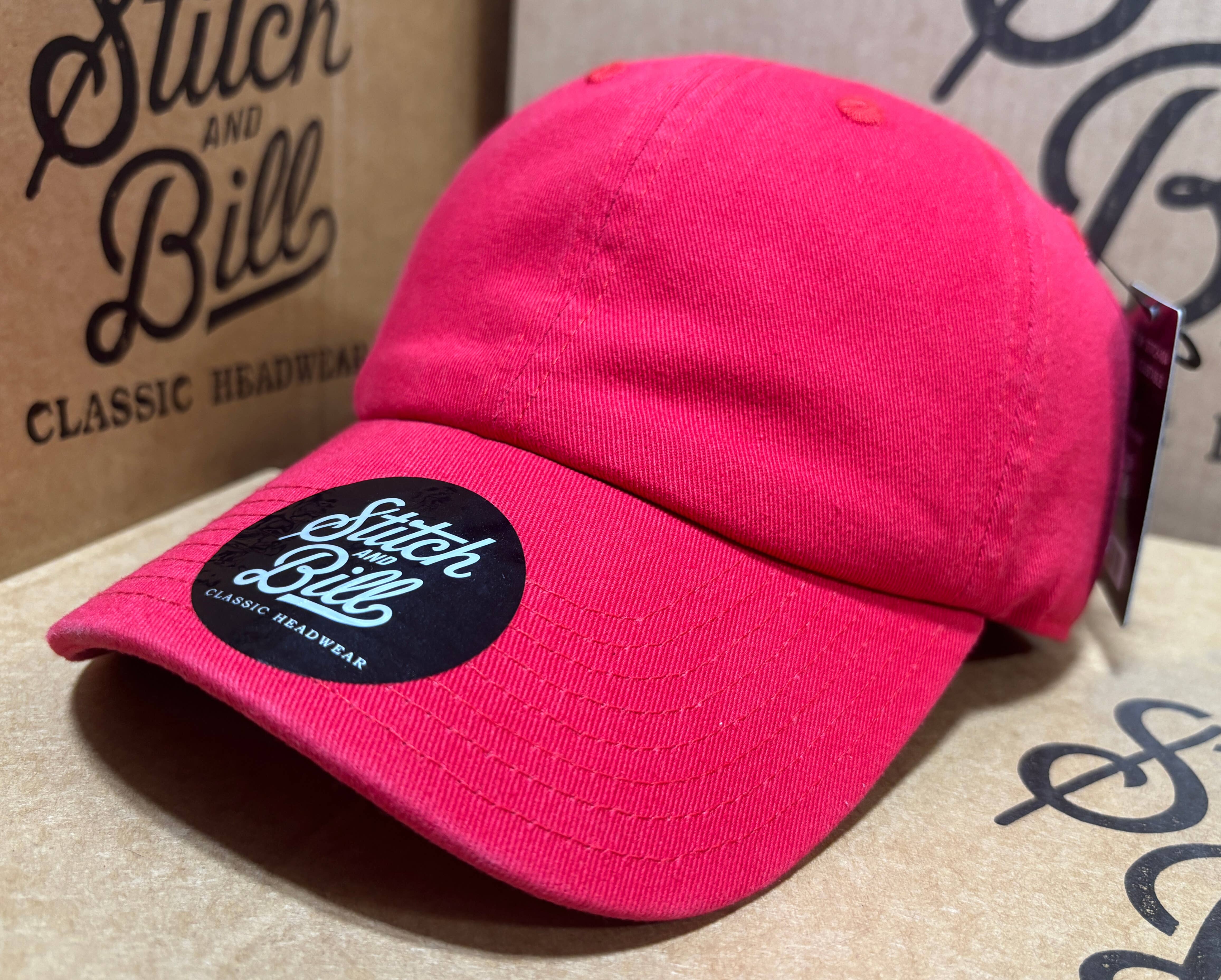 Stitch & Bill Hats - Wholesale Honkbalpet - Heren - Premium katoenen honkbalpet vaderspet heren dames diepe kroon33