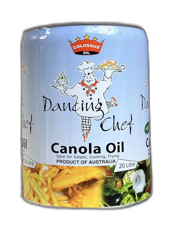 Huile de canola Dancing Chef 20 lt pour la vente par Colossus Oil