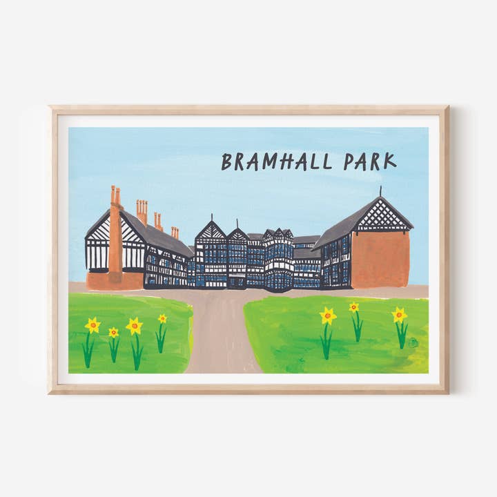 Bramhall Park Art Print for wholesale by Charlotte Farr Illustrations