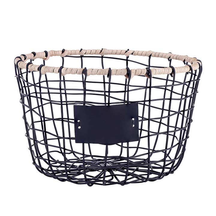 Santa Barbara Design Studio by Creative Brands - Wholesale Basket - Wire Basket With Rattan Rim