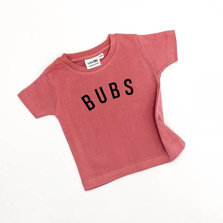 Bubs Child Tee - Black Design for wholesale by Merce and Company