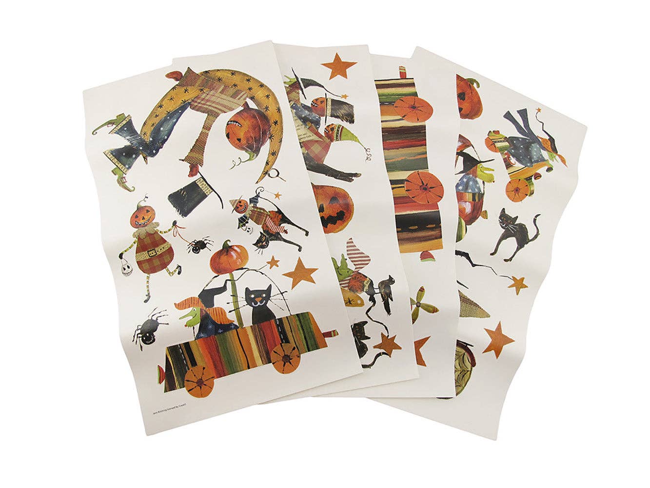 Things2Die4 – Engroshandel Vindues- og vægklistermærke – 23-delt vintage-inspireret Halloween vægdekoration af Jane Kitching, med hekse, katte og græskar til charmerende og uhyggelige forvandlinger af hjemmet til højtiden0