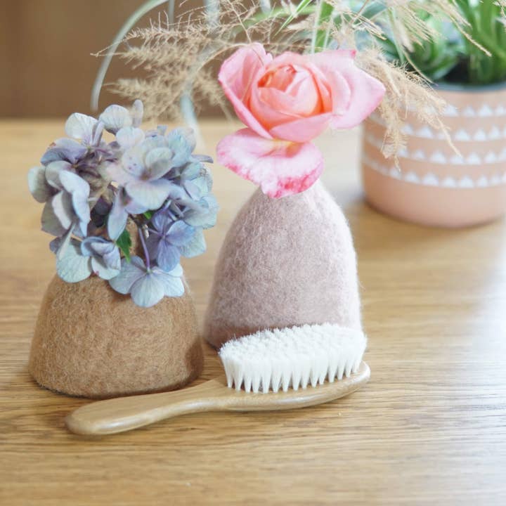 cap bambou - Venta al por mayor Cepillo/peine - Niños y bebés - Cepillo para bebé de bambú y cerdas de cabra1