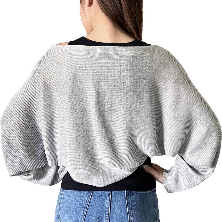 Fennco Styles – Engroshandel Cardigan - Dame – Ribstrikket cardigan bolero shrug19