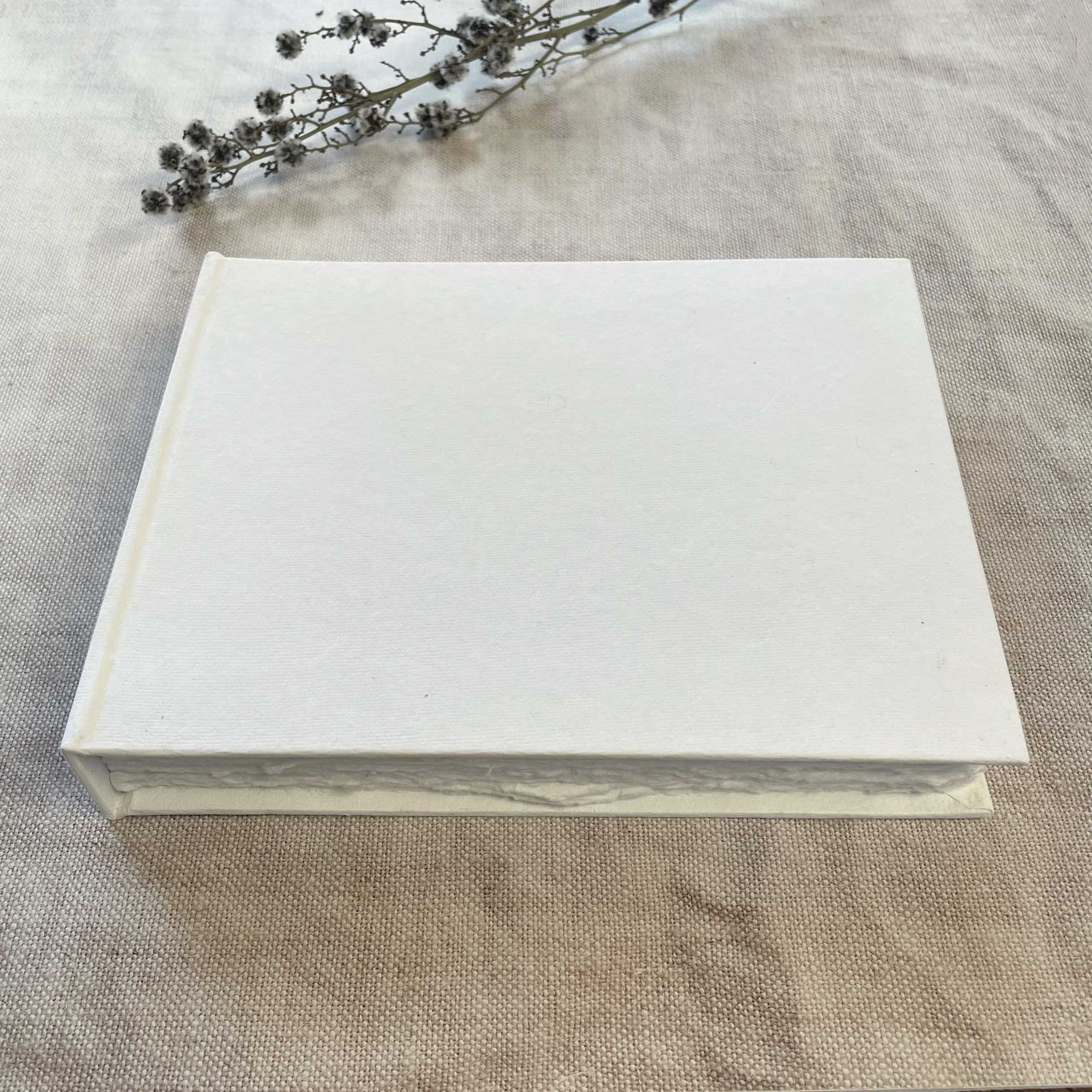 The Natural Paper Company - Wholesale Notebook - White Handmade Cotton Rag Notebook - Blank Journal - 100 Pgs0
