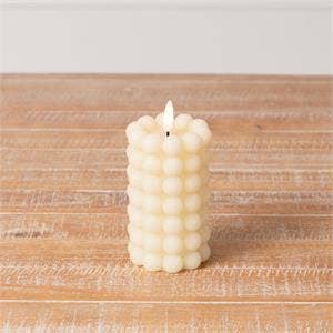 Audrey's Home & Gift – wholesale Avsmalnande ljus – LED-krämbubbelstearinljus (PC)1