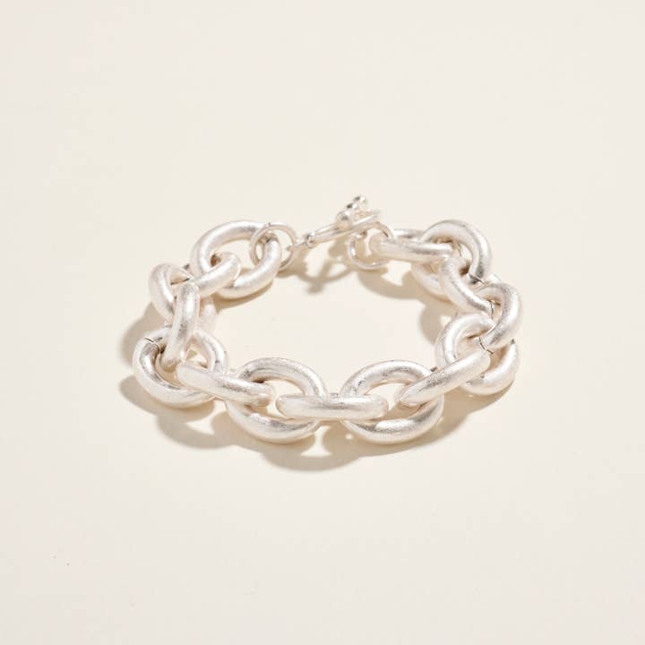 Designature New York - Wholesale Link & Chain Bracelet - Chunky Chain With Toggle Clasp Bracelet5