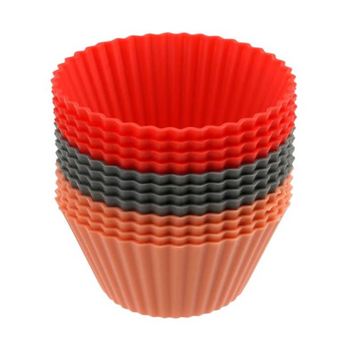 Juego de 12 moldes para muffins de silicona 7 cm Dr. Oetker Flexxibel Love para venta al por mayor de Zenker