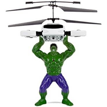 World Tech Toys - Wholesale Toy Plane - Kids - Marvel Avengers Hulk Flying Figure IR Helicopter