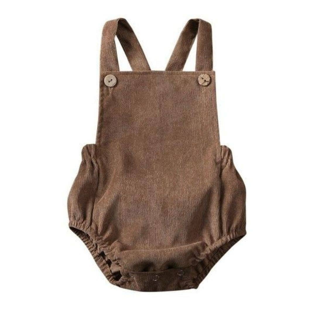 Fennco Styles - Vente Body (sans pieds) – bébé - Barboteuse bébé dos nu en velours côtelé1