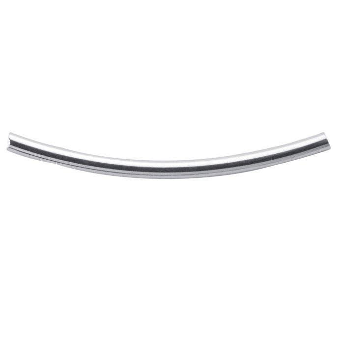 SEA STAR TRADING - Wholesale Beads - 2 Sterling Silver Curved Tube Beads, 3 sizes available