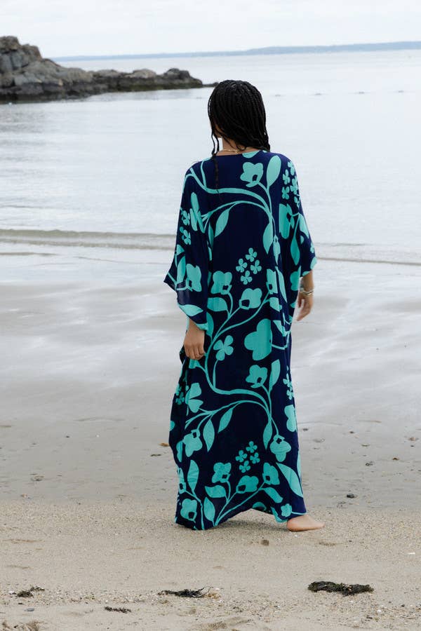 SAACHI - Wholesale Kaftan - Women's - Bold Floral Kaftan Maxi15