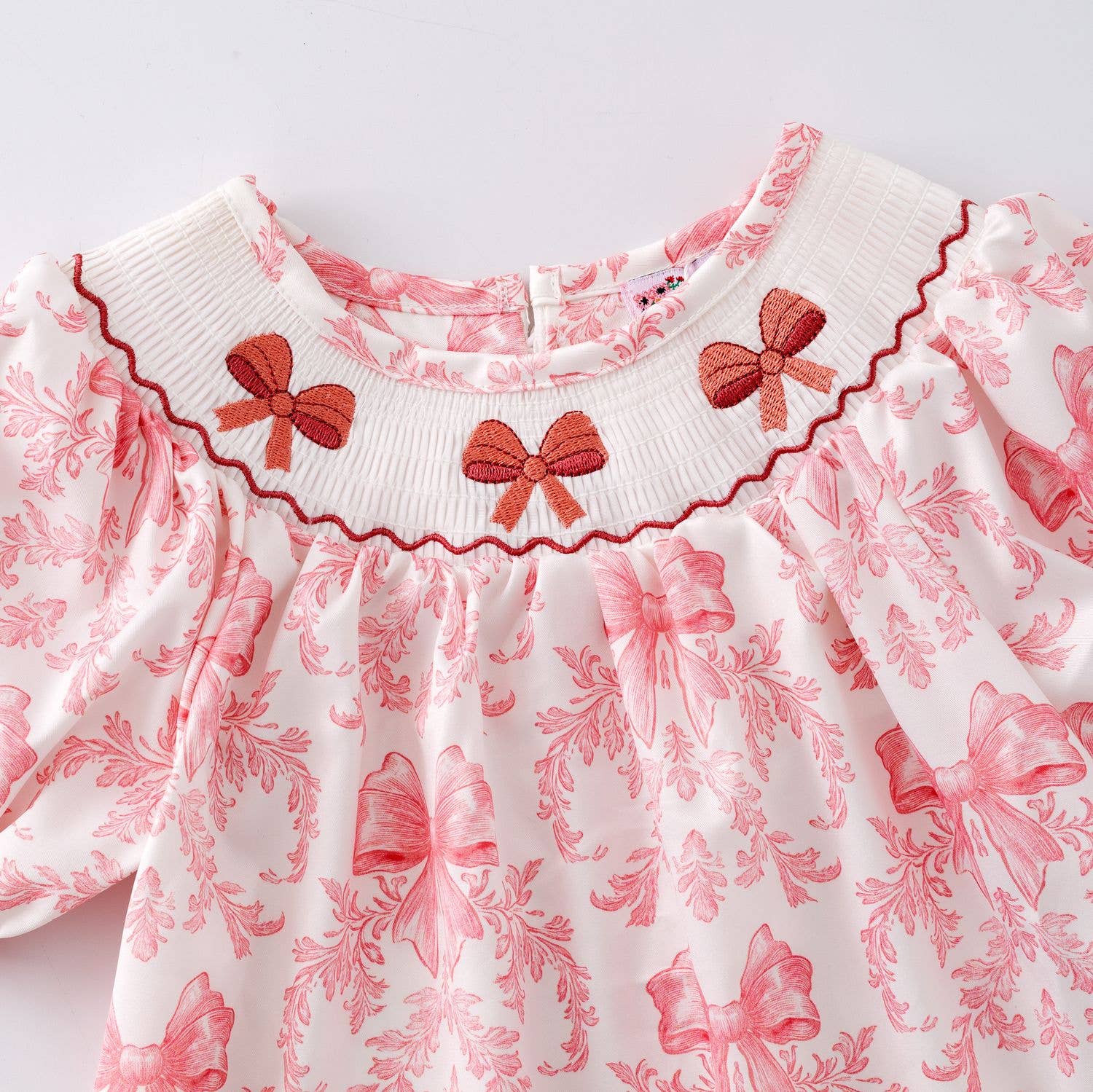 Clover Cottage - Wholesale Dress - Kids - Blush Waverly Smocked Girls Dress1
