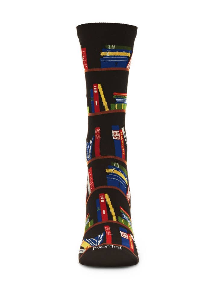 Infinity Classics International Inc. - Wholesale Socks - Unisex - Bookshelf Bamboo Crew1