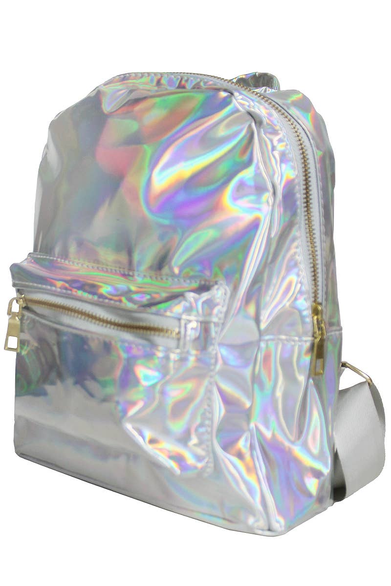 Cap Zone - Vente Sac à dos – femme - Sac à dos à bretelles en nylon brillant rétro brillant brillant4