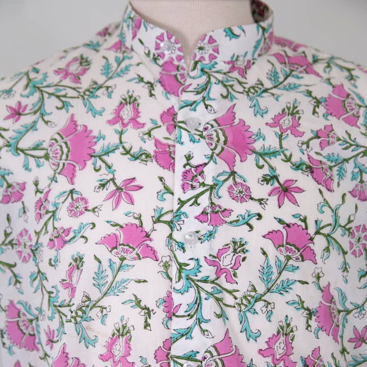 Rosa/Blaugrün Floral für den Großhandel von Block+Ink