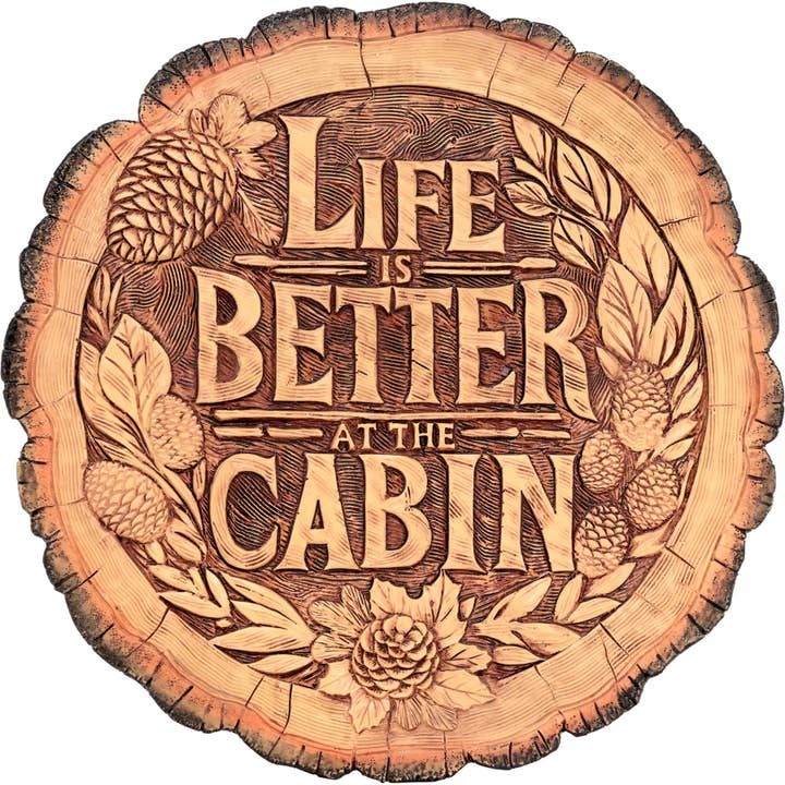 Better At The Cabin Stepping Stone for wholesale by Spoontiques, Inc