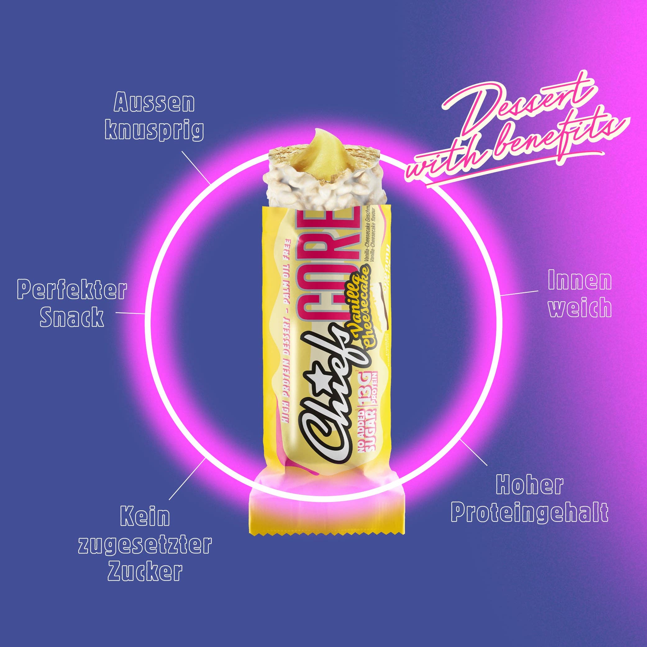 Chiefs - Wholesale Snack Bar - Chiefs Protein Core Bar Vanilla Cheesecake 40g2