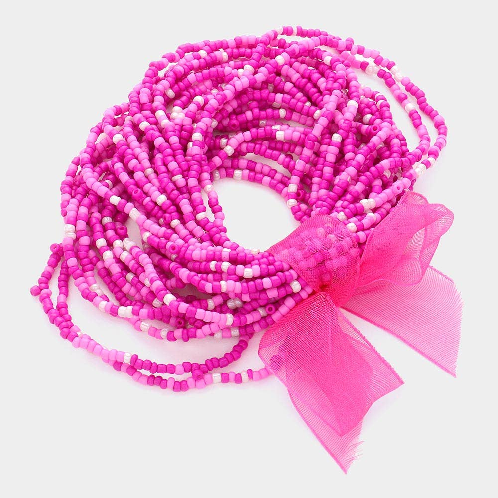 Sensibling Corp. - Wholesale Beaded Bracelet - 25PCS - Seed Beaded Stretch Bracelets
11
