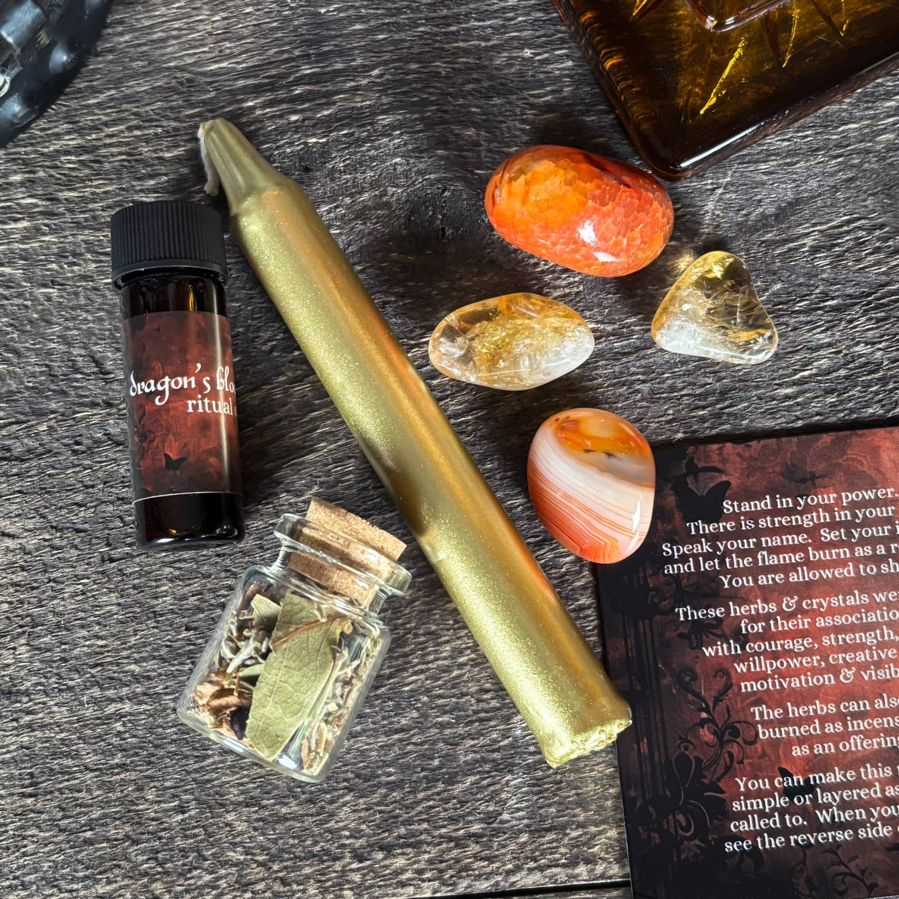 of Forest and Fae - Wholesale Meditation Supplies - Empowered Spell Kit • Witchcraft Courage & Strength 1