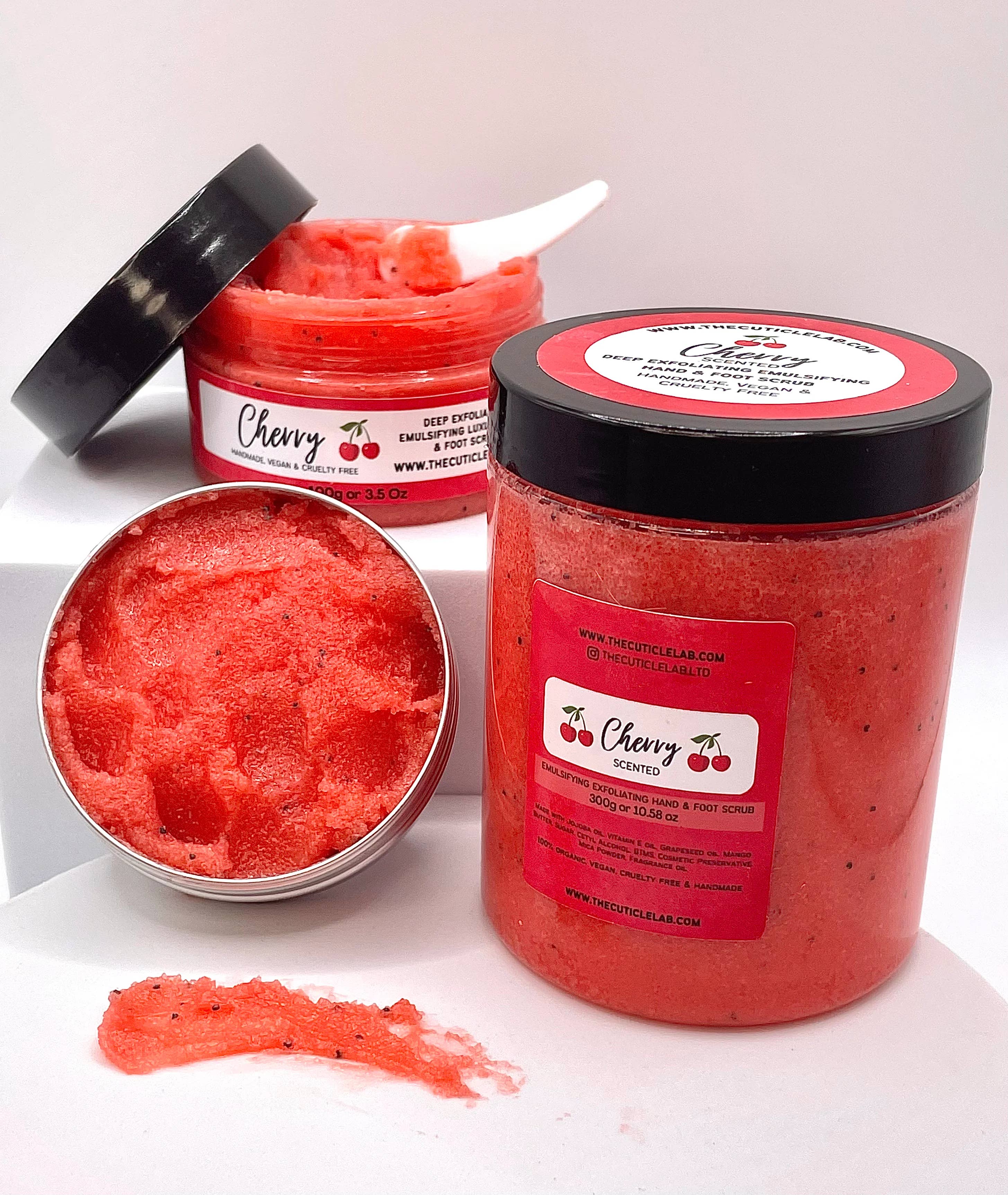 The Cuticle LAB - Wholesale Foot scrub/polish - Luxury Scented Hand & Foot Scrub Handmade Vegan Organic