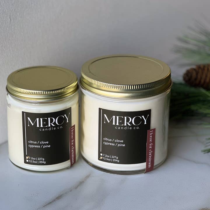 Mercy Candle Co. - Wholesale Jar/Filled Candle - Home For Christmas Signature Candle3
