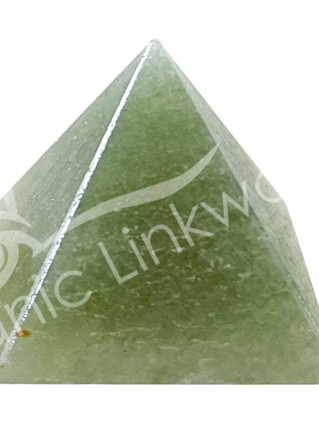 (PK 12)PYRAMIDE - AVENTURIN, GRØN B (PK 12) 1-1,25" for engroshandel hos Oceanic Linkways Inc