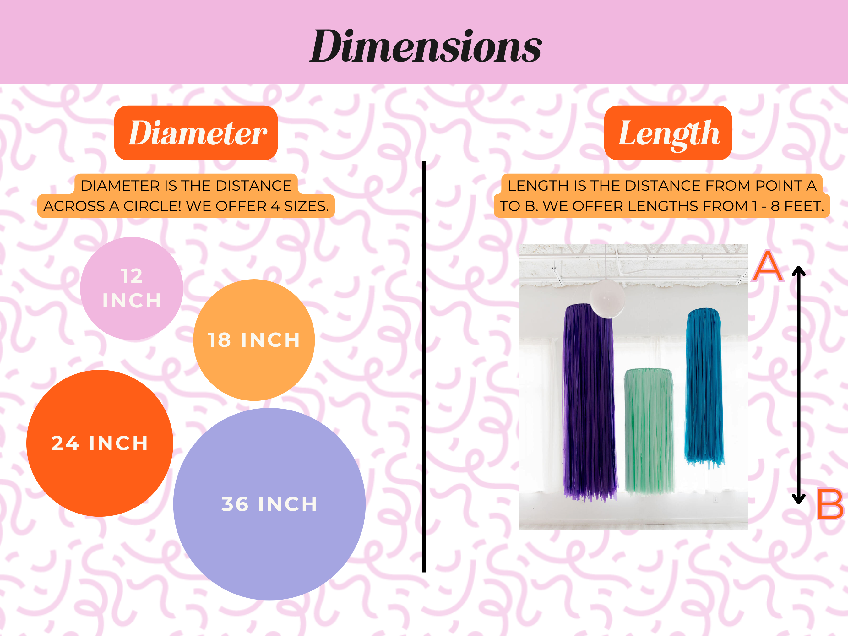 Oh My Darling Party Co – wholesale Dekal – Buntade anpassade luftfransringar2