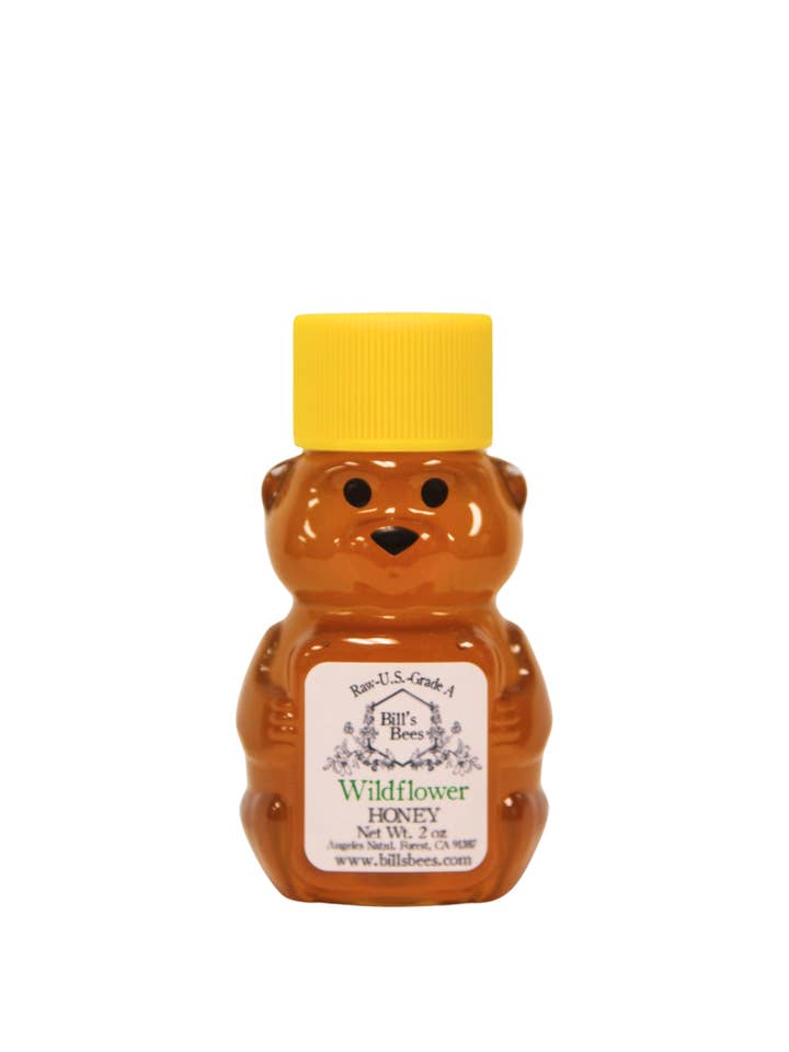 2 oz Wildflower Raw Honey for wholesale by Bill's Bees