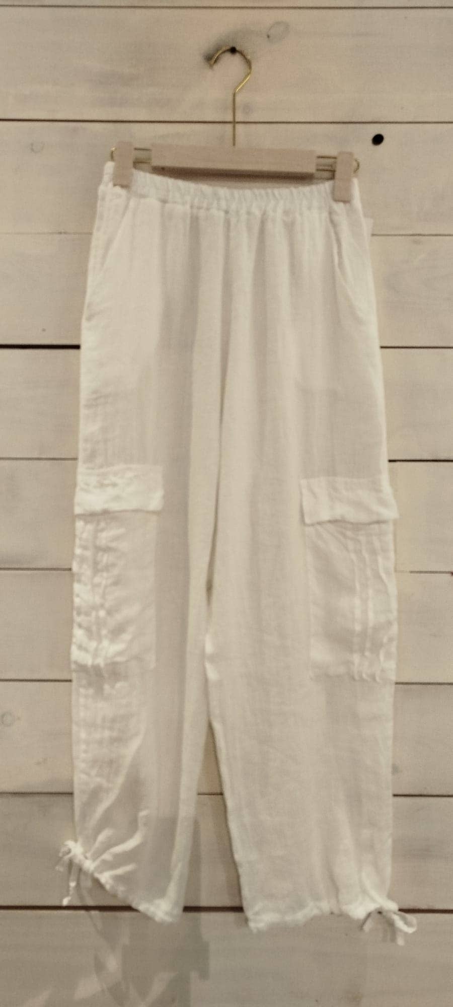 Linos y Textiles - Wholesale Pants - Women's - REF: 6443 100% linen trousers2