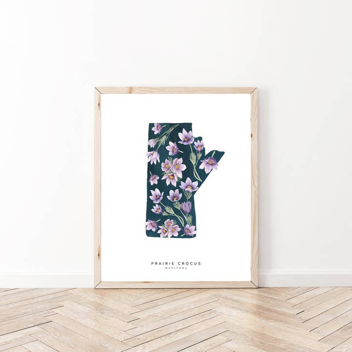Natasha Vanderburg Co. - Wholesale Art Print - Manitoba Prairie Crocus Art Print