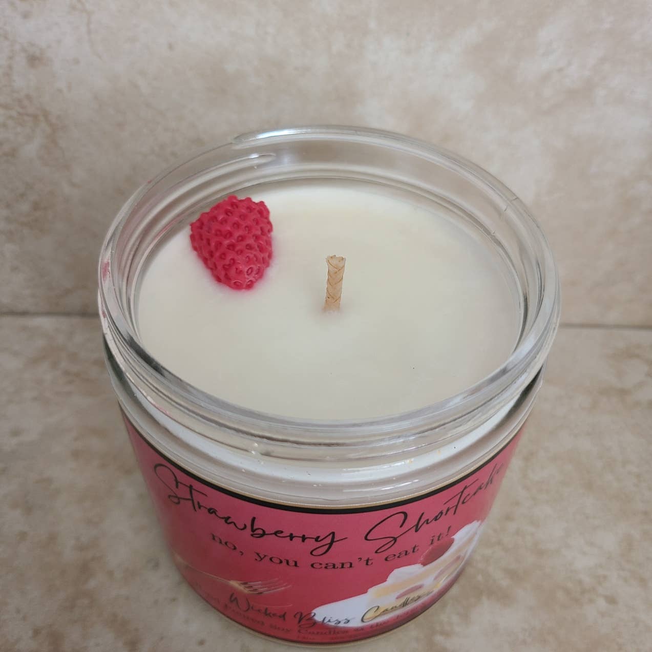 WBC Shops - Wholesale Jar/Filled Candle - Strawberry Shortcake Scented Soy Candle1
